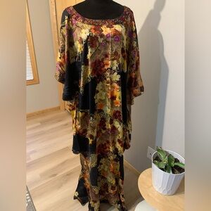 Floral Multicolor Kaftan Dress